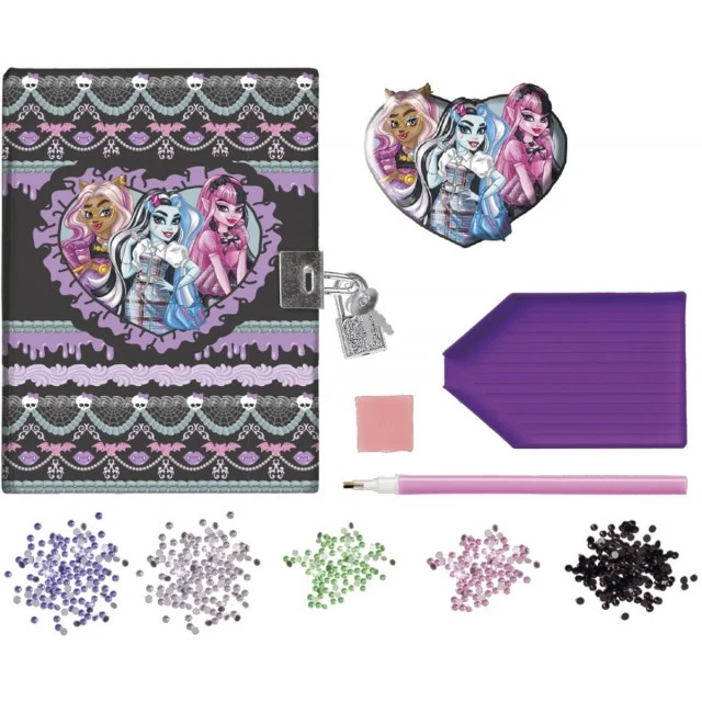 Δημιουργικό κιτ, Totum, Monster High, Διακοσμήστε το δικό σας μυστικό ημερολόγιο με διαμάντια