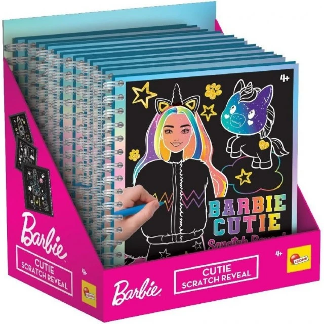 Δημιουργικό κιτ, Lisciani, Barbie, Αποκάλυψη από το Ξυστό, Βιβλίο Ξυστό Barbie με την χαριτωμένη