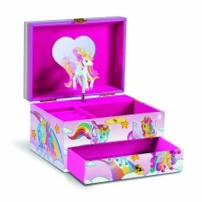 Μουσικό κουτί κοσμημάτων Galupy Μονόκερος, 14.7 x 12.2 x 9.2 εκ.