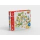 Ξύλινο σετ παιχνιδιών Hape, Domino, Dino adventure, 131 τεμάχια