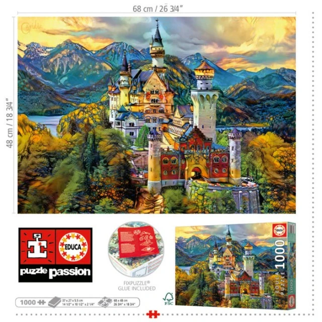 Παζλ Neuschwanstein Castle, 1000 τεμάχια