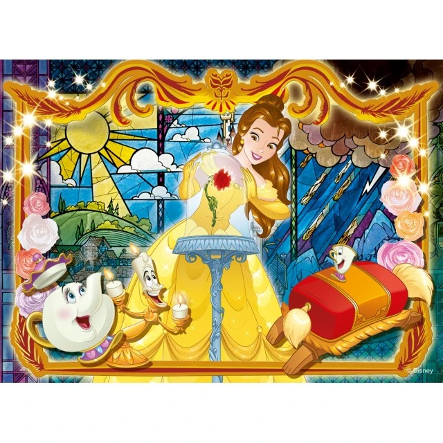 Παζλ, Lisciani, Beauty and the Beast, Παζλ διπλής όψης 108 τεμαχίων