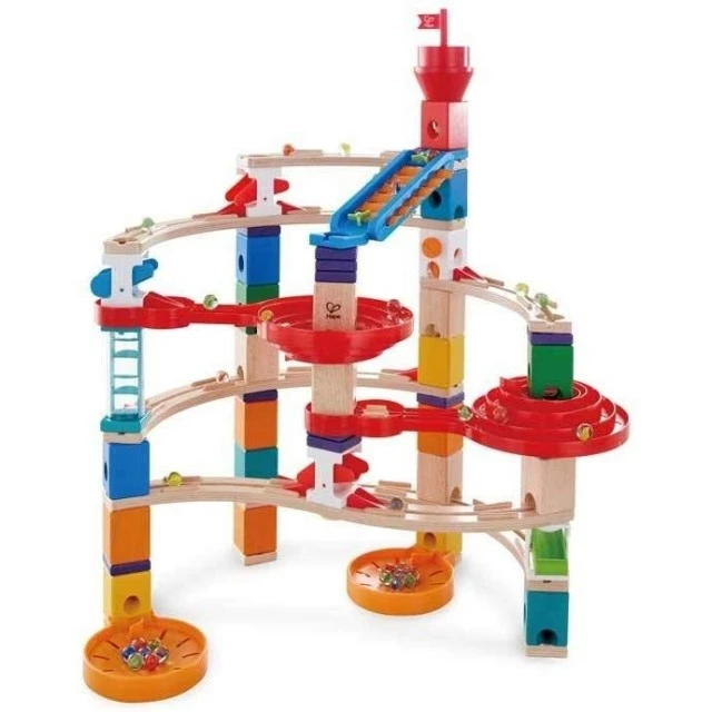 Σετ Ξύλινης Πίστας, Hape Quadrilla, Super Spiral, 79 Τεμάχια