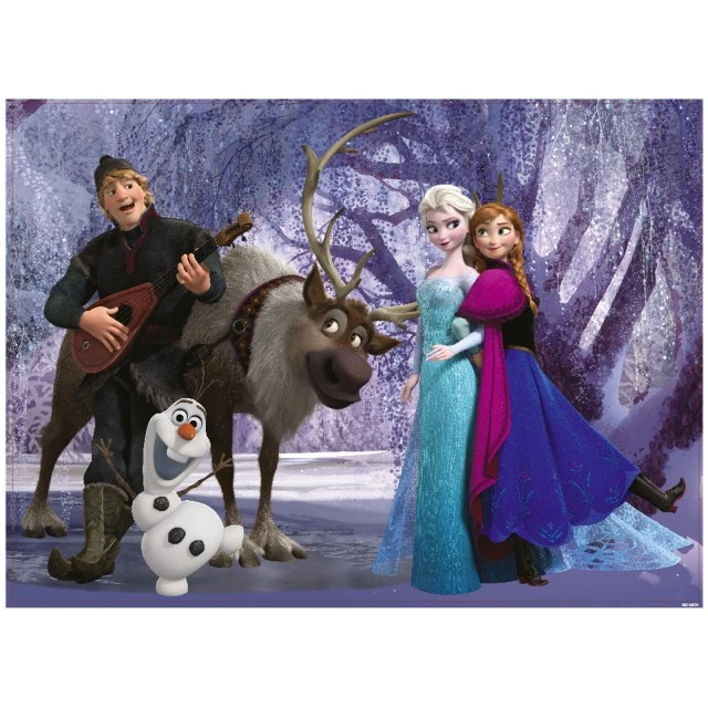 Παζλ, Lisciani, Frozen, Μουσική και ψυχαγωγία, Παζλ διπλής όψης 60 τεμαχίων