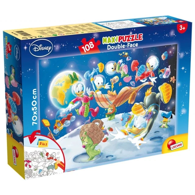 Παζλ, Lisciani, Mickey Mouse, Into the Cosmos, Παζλ διπλής όψης 108 τεμαχίων