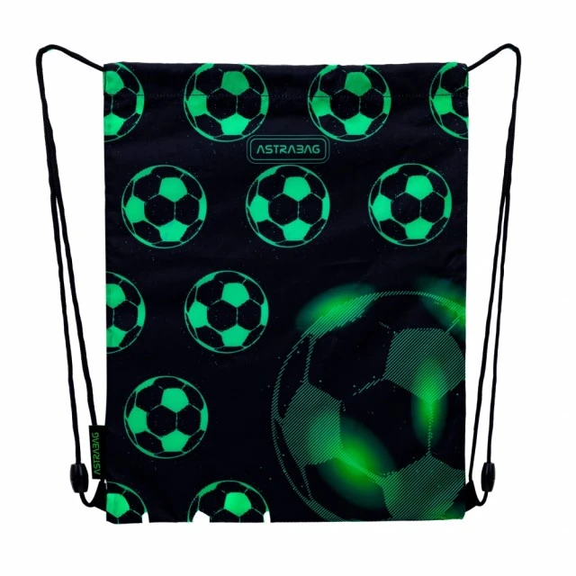 Αθλητική τσάντα ASTRABAG Μπάλα ποδοσφαίρου Neon, AD1, 40 × 33 cm