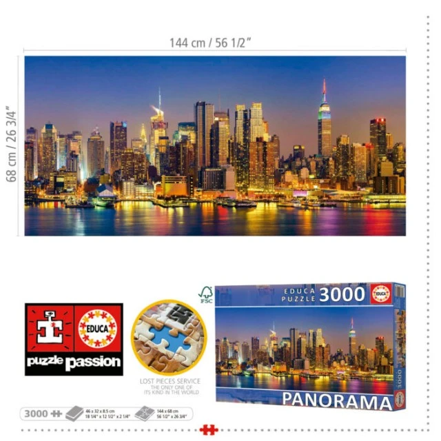 Παζλ New York Skyline Panorama, 3000 τεμάχια