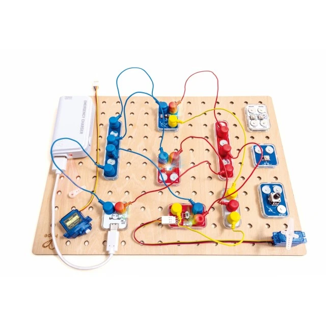 Εκπαιδευτικό σετ, Hape, LabBox, Εξερεύνηση κυκλώματος, Ανεβάζοντας επίπεδο, 47 τεμάχια