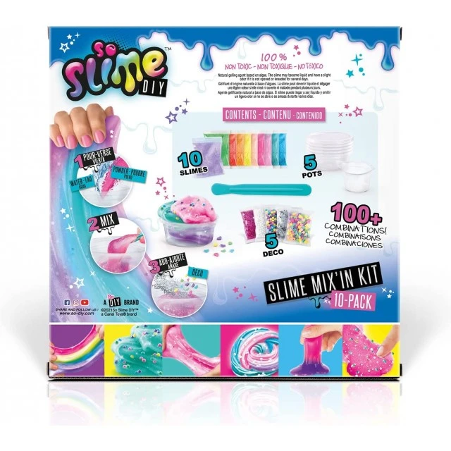 Δημιουργικό σετ Slime, 10 χρωμάτων