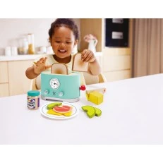 Play set, Hape, τοστιέρα με αξεσουάρ, 15 τεμάχια
