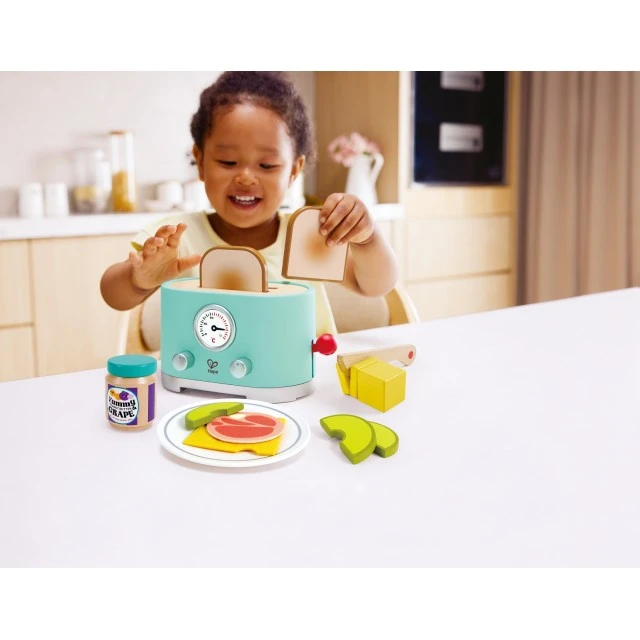 Play set, Hape, τοστιέρα με αξεσουάρ, 15 τεμάχια