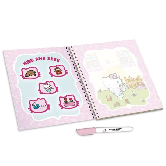 Σετ δημιουργικής δημιουργίας, Lisciani, Hello Kitty, βιβλίο σχεδίασης με νερό