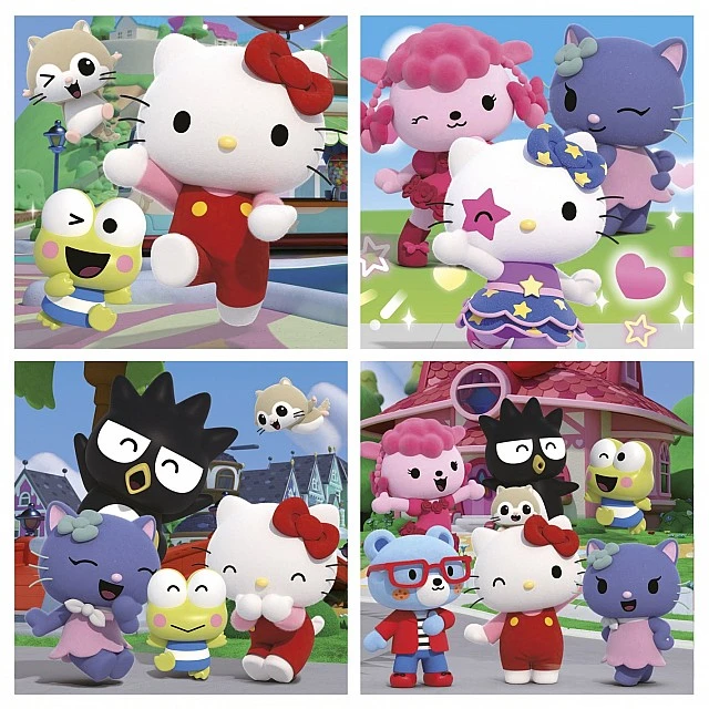 Παζλ σε βαλίτσα, Hello Kitty 4 σε 1, 12-16-20-25 κομμάτια