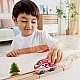 Υπεραστική ατμομηχανή με μπαταρία, Hape, 12 x 4 x 5 cm, Κόκκινο