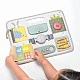 Παιχνίδι ενεργητικής ενθάρρυνσης, Taf Toys, Busyboard, 34x25cm