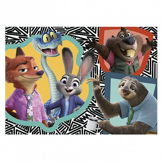 Προοδευτικό παζλ, Educa, Zootopia 4 σε 1, 50/80/100/150 κομμάτια