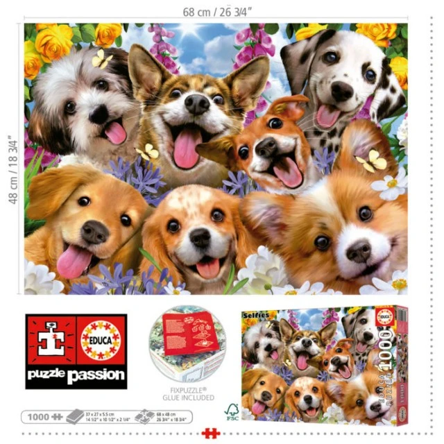 Παζλ Selfie Dog, Howard Robinson, 1000 τεμάχια