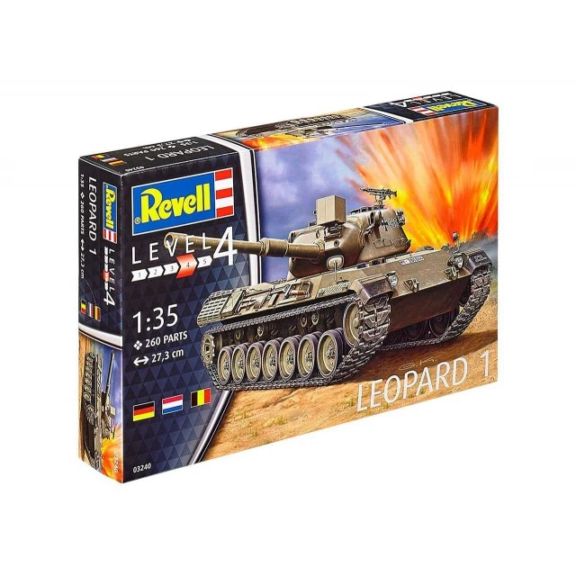 Συναρμολογημένο μοντέλο γερμανικού τανκ, Leopard 1, 260 ανταλλακτικά
