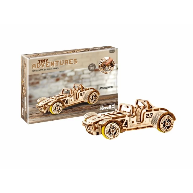 Ξύλινο κιτ μοντέλου, Revell, Little Adventures, Roadster, 111 ανταλλακτικά