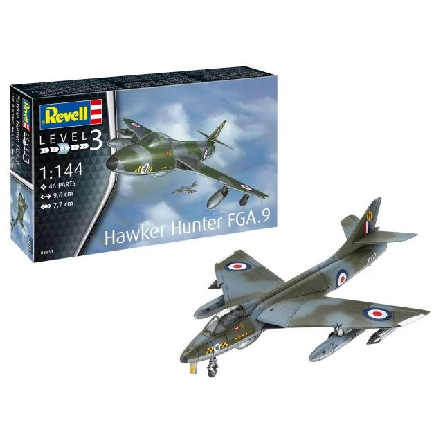 Συναρμολογημένο μοντέλο Airplane Hawker Hunter FGA.9