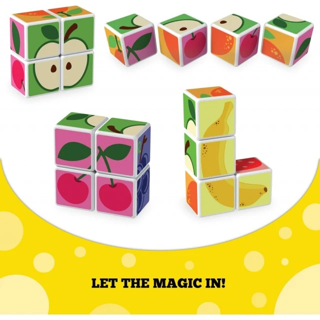 Magicube Magnetic Construction Set, Fruits and Cards 131, 11 Pieces