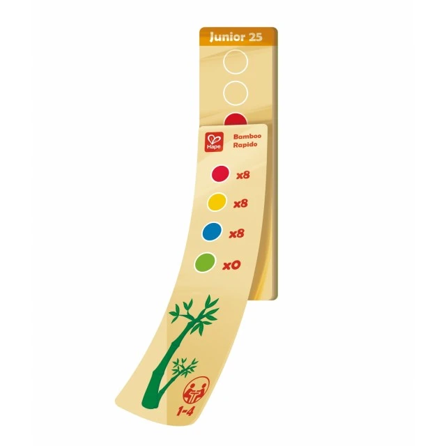 Ξύλινο παιχνίδι, Hape, Bamboo Rapido, μπαστούνια μπαμπού και συνδυασμοί χρωμάτων