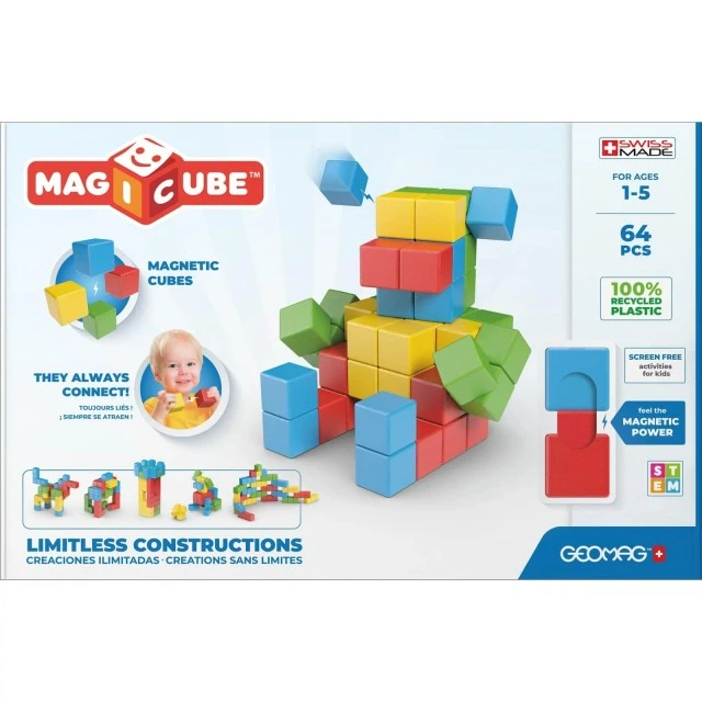 Magnetic constructor Magicube, Creative, 64 μέρη