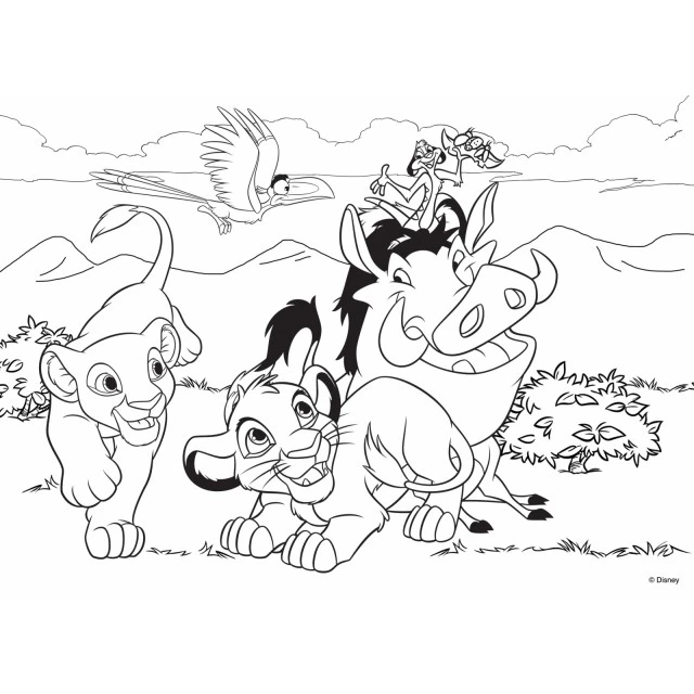 Παζλ, Lisciani, The Lion King, Παζλ διπλής όψης 24 τεμαχίων