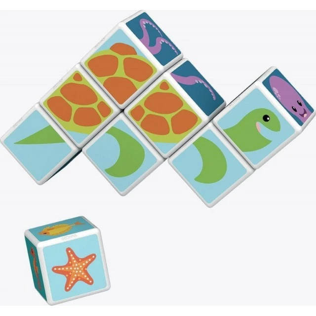 Magicube Magnetic Construction Set, Sea Animals and Cards 146, 11 Pieces