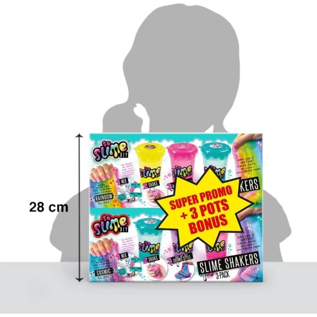 Δημιουργικό σετ, Canal Toys, Slime, 3 χρώματα + 3 μπόνους