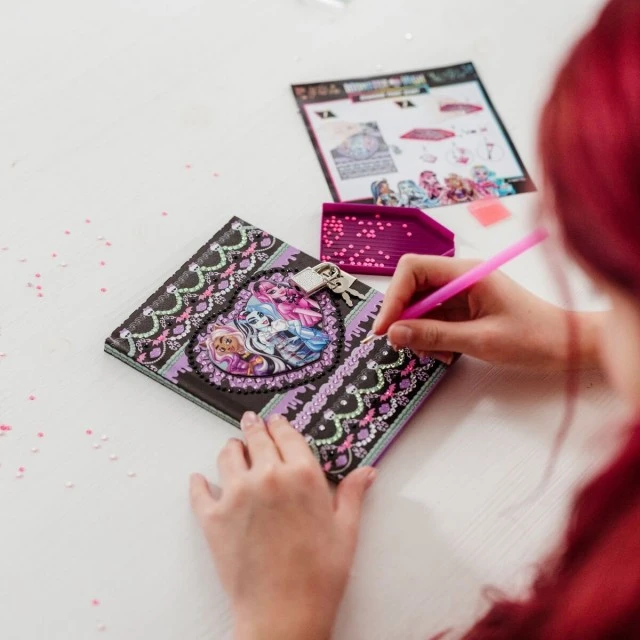 Δημιουργικό κιτ, Totum, Monster High, Διακοσμήστε το δικό σας μυστικό ημερολόγιο με διαμάντια