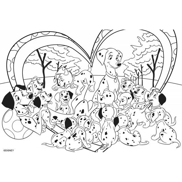 Παζλ, Lisciani, 101 Dalmatians, Παζλ διπλής όψης 24 τεμαχίων