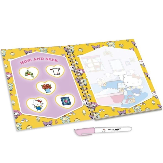 Σετ δημιουργικής δημιουργίας, Lisciani, Hello Kitty, Βιβλίο σχεδίασης με νερό, Hello Kitty και οι φίλοι της