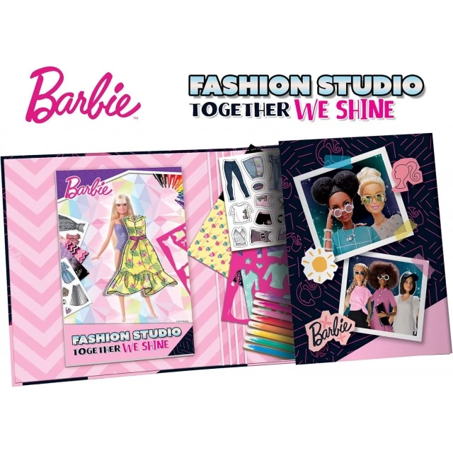 Δημιουργικό σετ, Lisciani, Barbie, Φάκελος στούντιο μόδας, Μαζί λάμπουμε