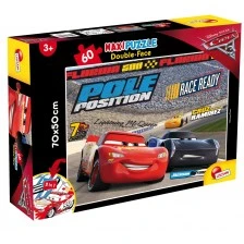 Παζλ, Lisciani, Cars 3, Challenge, Παζλ διπλής όψης 60 τεμαχίων