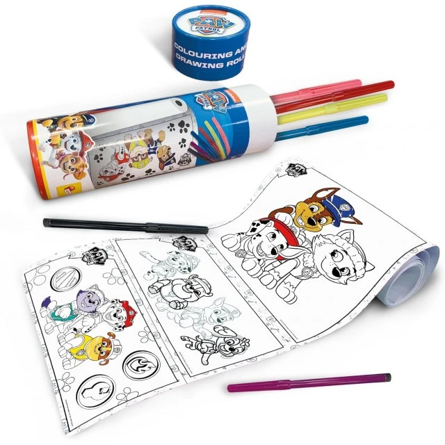 Σετ δημιουργικής δημιουργίας, Lisciani, Paw Patrol, Ρολό χρωματισμού και σχεδίασης