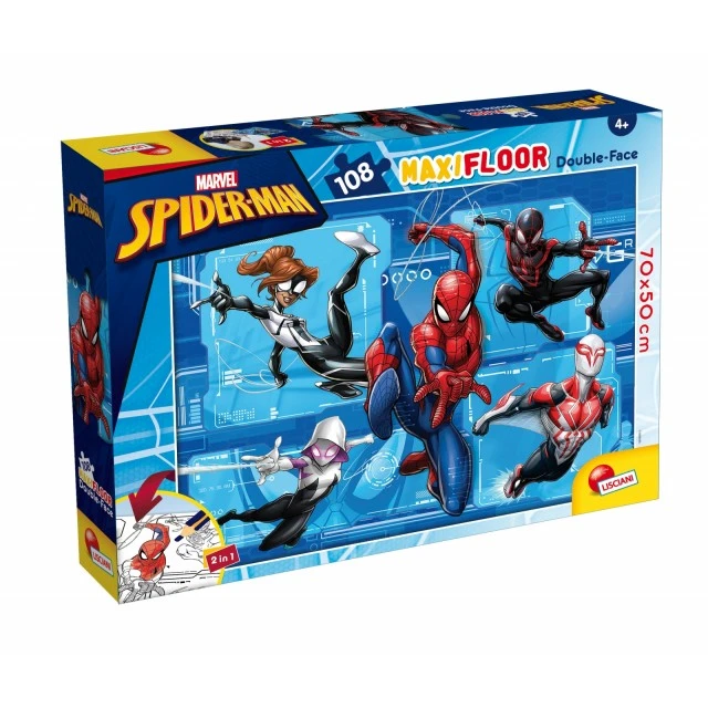 Παζλ, Lisciani, Spiderman, Διπρόσωπο παζλ 108 τεμαχίων