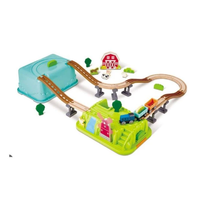 Παιδικό σετ παιχνιδιού Farm train, 40 μέρη