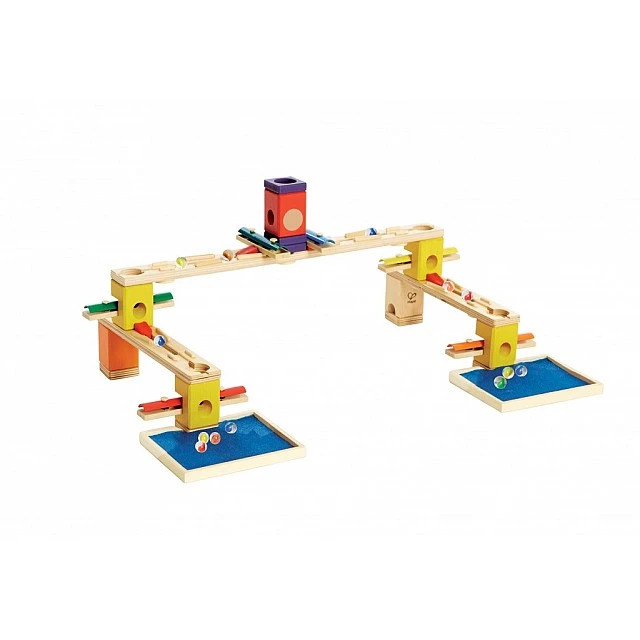 Σετ Ξύλινης πίστας, Hape Quadrilla, Musical Descent, 77 Τεμάχια