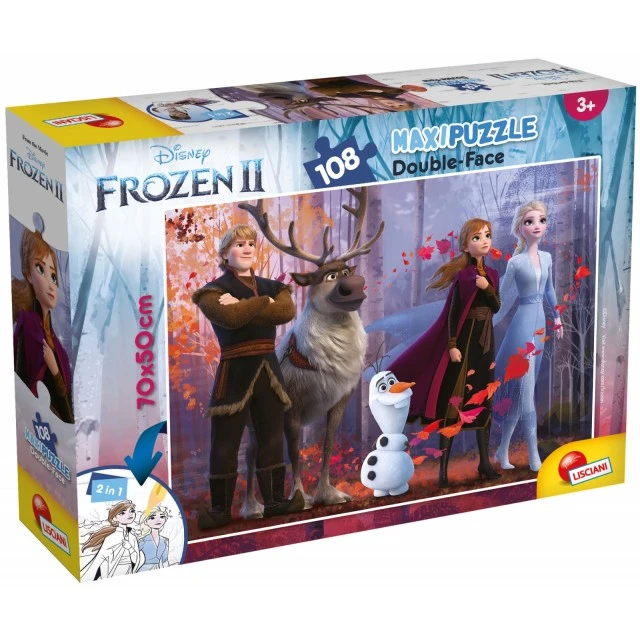 Παζλ, Lisciani, Frozen 2, Παζλ διπλής όψης 108 τεμαχίων