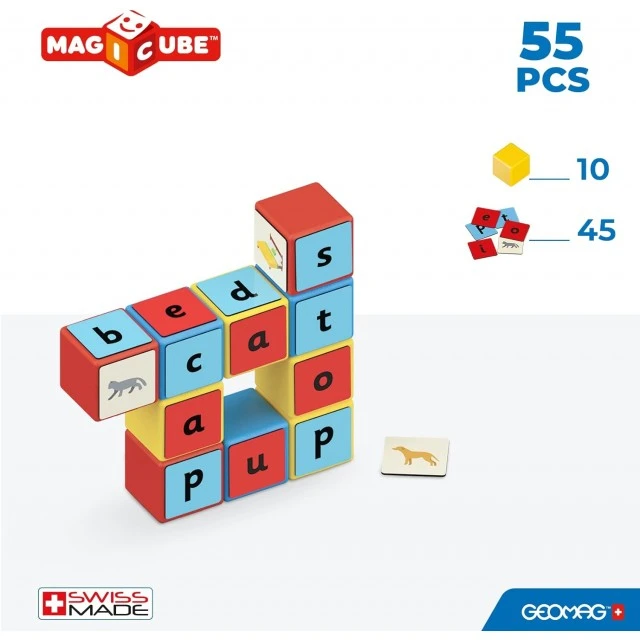 Μαγνητικός κατασκευαστής Magicube, Δημιουργία λέξεων 258, 55 κομμάτια