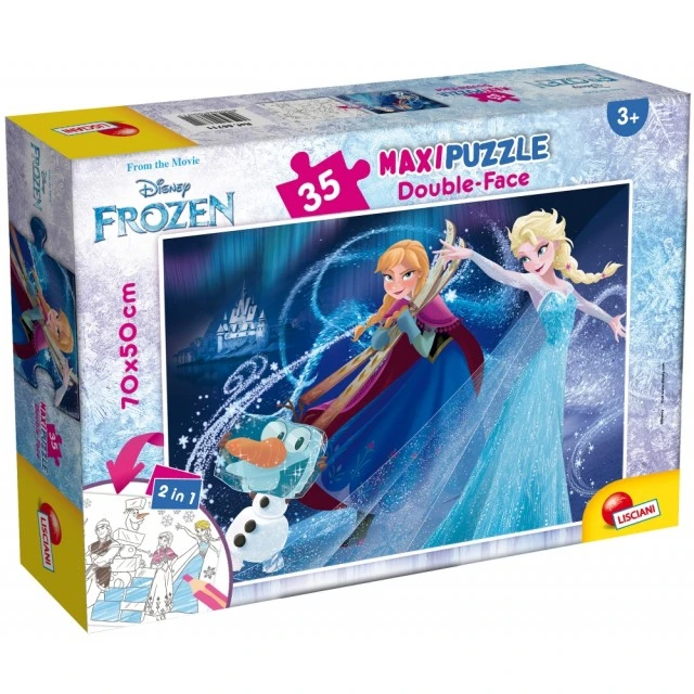 Παζλ, Lisciani, Frozen, Παζλ διπλής όψης 35 τεμαχίων