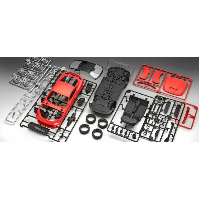 Μοντέλο συναρμολόγησης, Revell, Αυτοκίνητο 2024 Ford Mustang GT, Σύστημα κλικ, 60 ανταλλακτικά