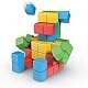 Магнитен конструктор Magicube, Creative, 64 части