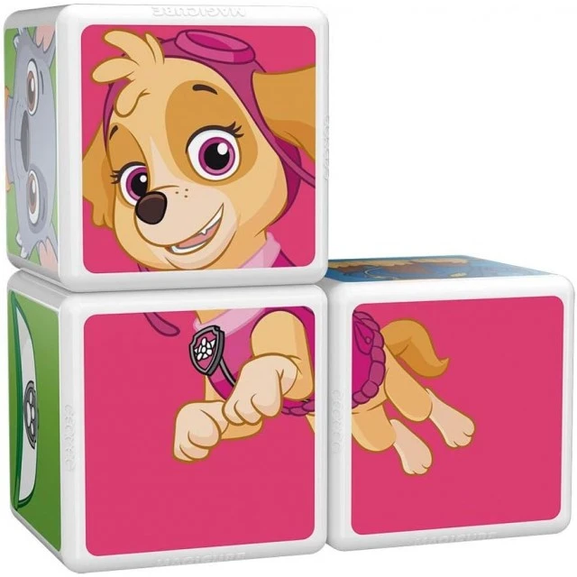 Μαγνητικό σετ κατασκευής Magicube, Paw Patrol Chase, Sky and Rocky 077, 3 μέρη