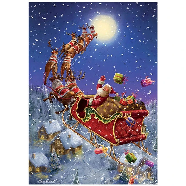 Puzzle, Educa, Santa έρχεται, 500 κομμάτια