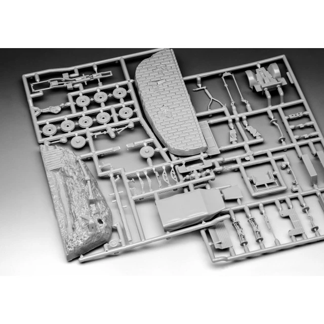 Μοντέλο συναρμολόγησης, Revell, φορτηγό σετ μίζας Krupp Protze KFZ 69 3,7cm, 61 εξαρτήματα