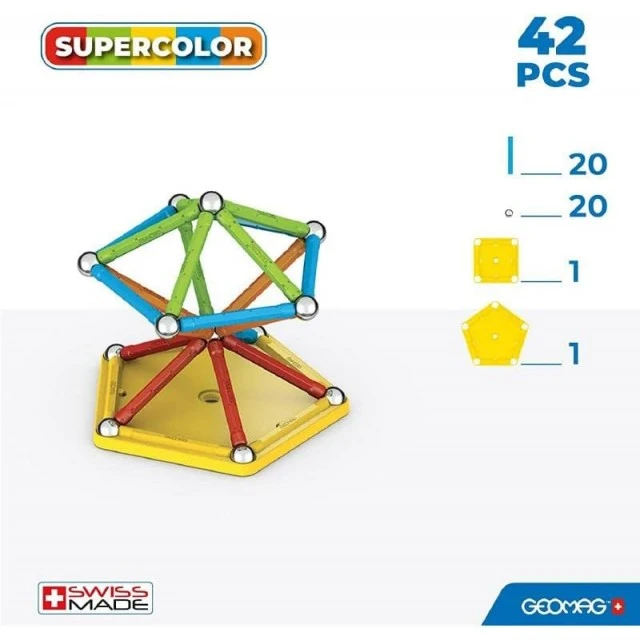 Μαγνητικός κατασκευαστής Supercolor 383, 42 μέρη