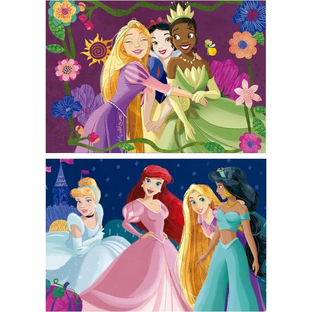 Ξύλινο παζλ Disney princesses 19672, 2 x 25 τεμάχια