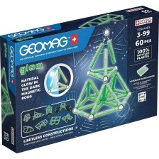 Magnetic constructor Glow 338, 60 εξαρτήματα